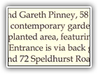 2010 Bedford Park Open Gardens - our garden description